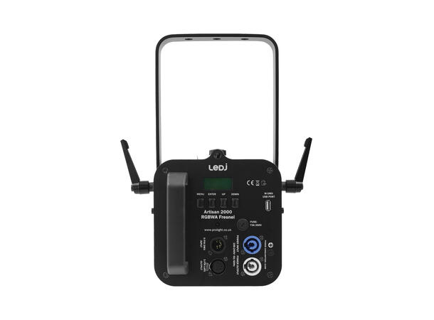 LEDJ Artisan 2000 RGBWA Fresnel 1 x 200W five-colour COB LED (RGBWA)