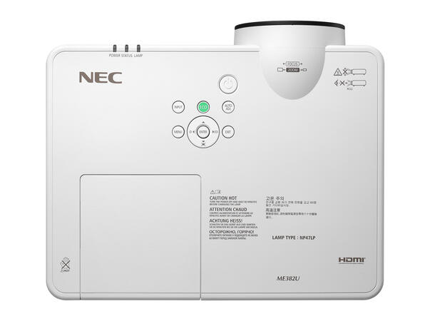 NEC ME382U projektor WUXGA, 1920 x 1200, 3800 Ansilumen