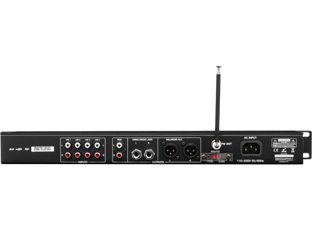PROAUDIO MPC1T mikser/preamp m/BT og FM Bluetooth, FM, USB/SD/MP3
