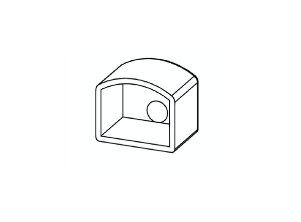 SBL kabelgjennomf. for 128217, 20x16mm 10 stk.