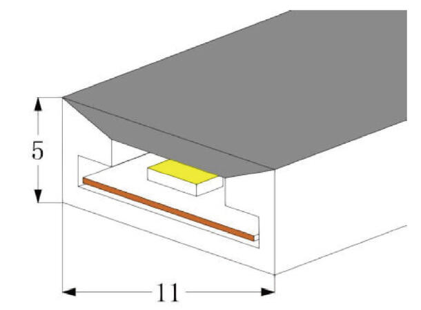 SBL silikonprofil IP67 11x5mm 100m Bøybar. For 8mm PCB