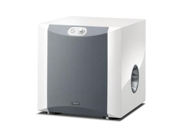 Yamaha NSSW200 Aktiv subwoofer 130W, 8", 28-200Hz, hvit pianolakk