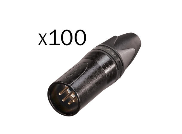 NEUTRIK NC5MXX-BAG-D XLR han for kabel 5 pin. Pakke à 100 stk