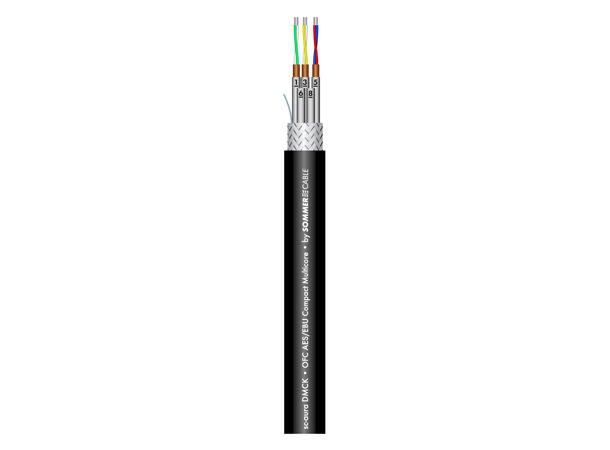 SOMMER Aura DMCK10 Multikabel 10 x 2 x 0,15 mm², Ø 12,00 mm, sort