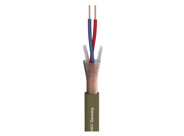 SOMMER Captain Flexible Mikrofonkabel 2 x 0,22 mm², PVC Ø 6,50 mm, olivengrønn