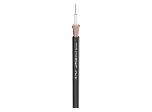 SOMMER Classic Series MKII Videokabel 1 x 0,60, PVC Ø 6,20 mm, sort