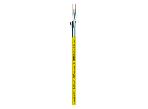 SOMMER Isopod SO-F22 Patchkabel 2 x 0,22 mm², PVC Ø 3,30 mm, gul