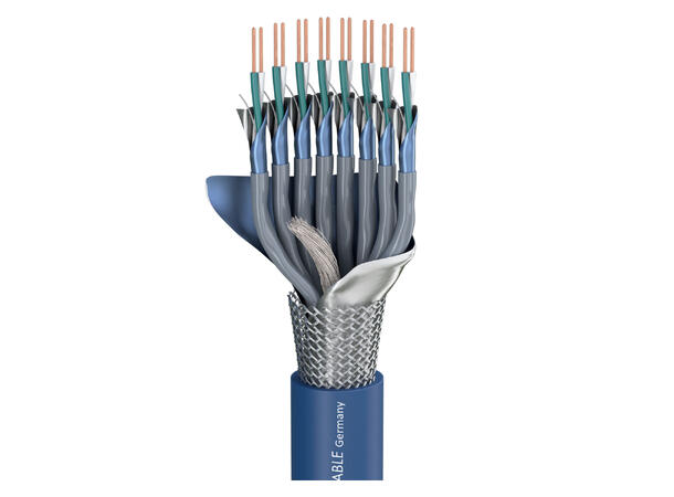SOMMER Matrix MMC08 Multikabel FRNC, mørk blå | 2 x 0,25 mm², 8 par