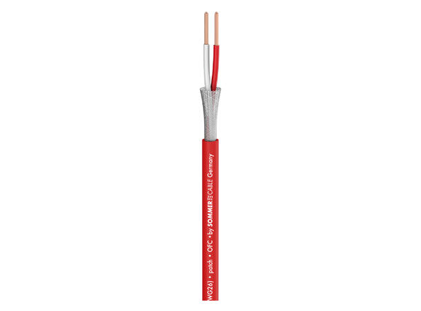 SOMMER Scuba 14 Mikrofonkabel 2 x 0,14 mm², PVC Ø 3,80 mm, rød