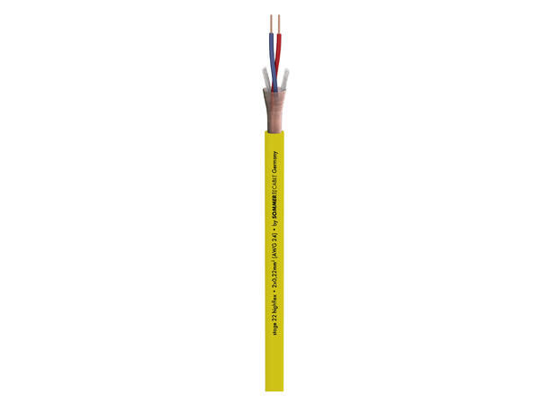 SOMMER Stage 22 Highflex Mikrofonkabel 2 x 0,22 mm², PVC , gul