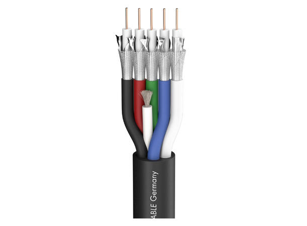 SOMMER Transit 5 HD Videokabel 1 x 0,60/2,80, PVC Ø 13,80 mm, sort
