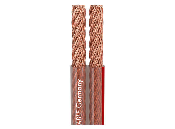 SOMMER Twincord Høyttalerkabel 1 x 2 x 6,00 mm², PVC, transparent