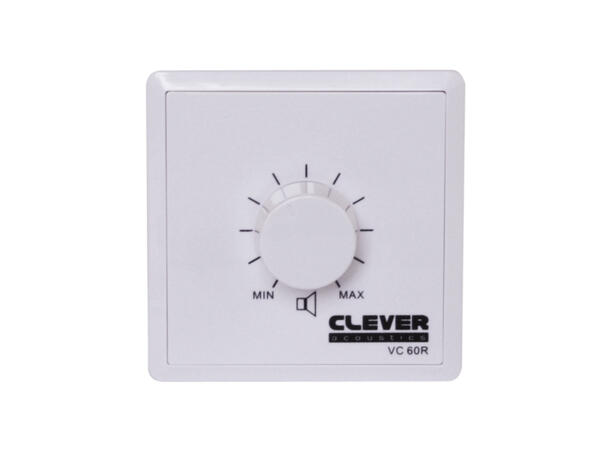 CLEVER ACOUSTICS VC60R 60W volumkontroll For100V linje. Med relè