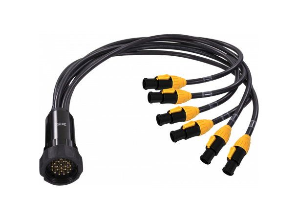 GDE Power Cable, elastomer silicon ins. 3 x 2,5mm conductors, 2m