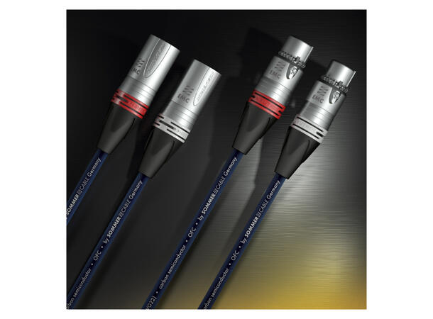 SOMMER Aqua Blue XLR Signalkabel, 1m 2x XLR / 2x XLR (EMC Special), NEUTRIK