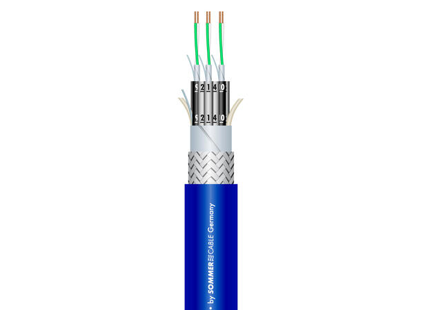 SOMMER Matrix MMC12 Multikabel FRNC, mørk blå | 2 x 0,25 mm², 12 par