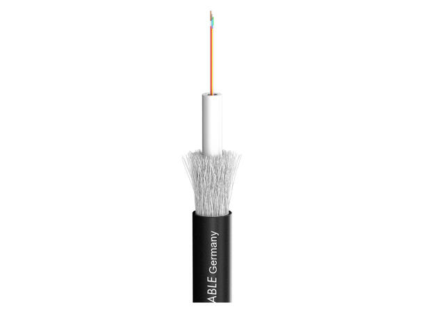 SOMMER Octopus-G Fiberkabel, OM3 8 x 50/125 µm OM3, PE, sort