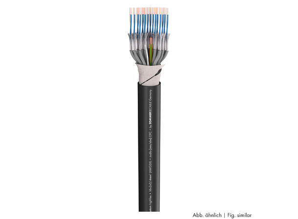 SOMMER Quantum QMC20 Multikabel SPVC, sort | 2 x 0,14 mm², 20 par