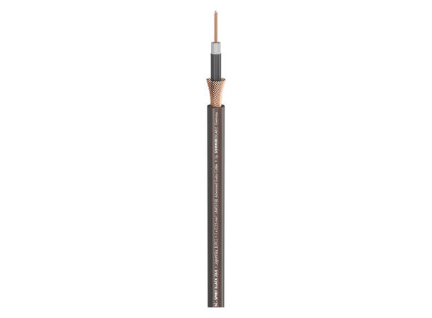SOMMER SPIRIT BLACK ZILK Instrumentkabel 1 x 0,25 mm², PVC, sort, semi-transp.