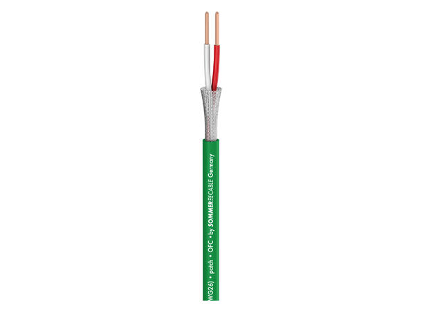 SOMMER Scuba 14 Mikrofonkabel 2 x 0,14 mm², PVC Ø 3,80 mm, grønn