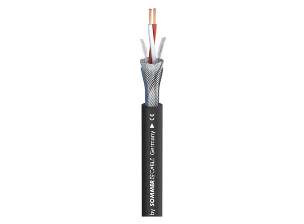 SOMMER Source MKII Mikrofonkabel 2 x 0,25 mm², PVC Ø 6,50 mm, sort