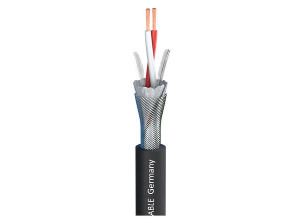 SOMMER Source MKII Mikrofonkabel 2 x 0,25 mm², PUR Ø 6,50 mm, sort