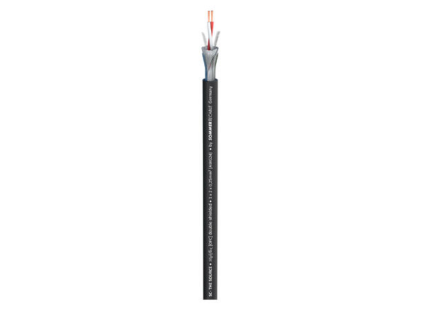 SOMMER Source MKII Mikrofonkabel 2 x 0,25 mm², PUR Ø 6,50 mm, sort
