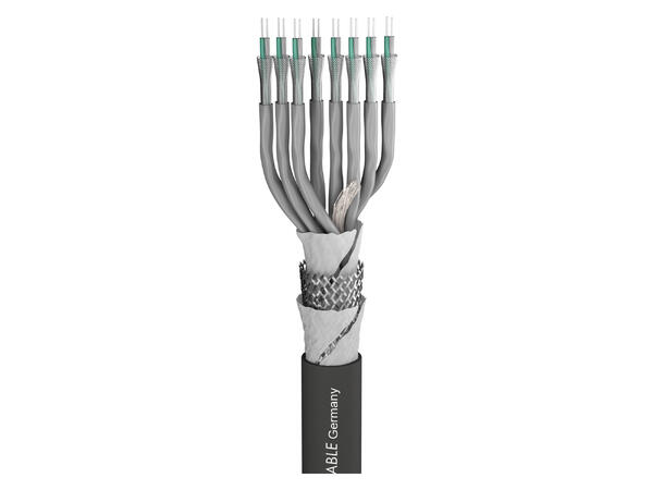 SOMMER Transfer AMCK08 Multikabel PUR, sort | 2 x 0,14 mm², 8 par