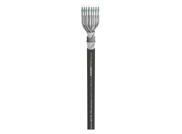 SOMMER Transfer AMCK08 Multikabel PUR, sort | 2 x 0,14 mm², 8 par