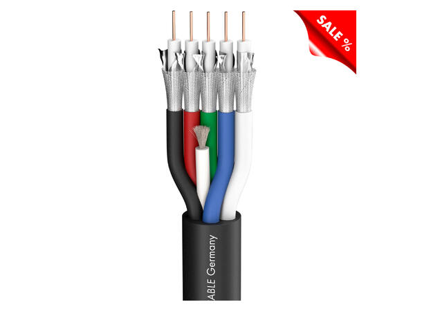 SOMMER Transit 5 HD Videokabel 1 x 0,60/2,80, FRNC Ø 13,80 mm, sort