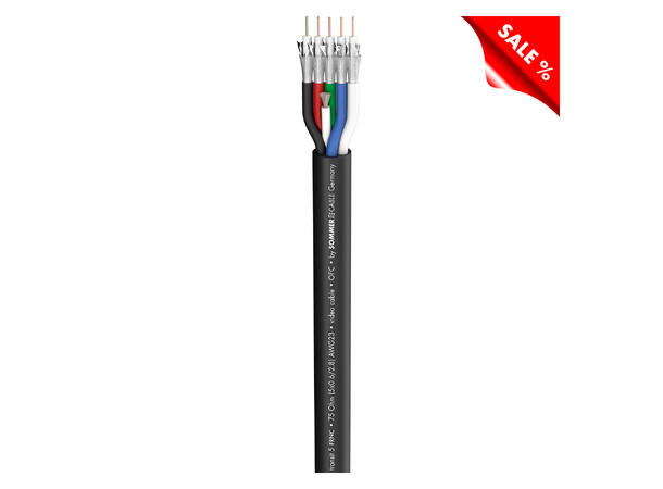 SOMMER Transit 5 HD Videokabel 1 x 0,60/2,80, FRNC Ø 13,80 mm, sort