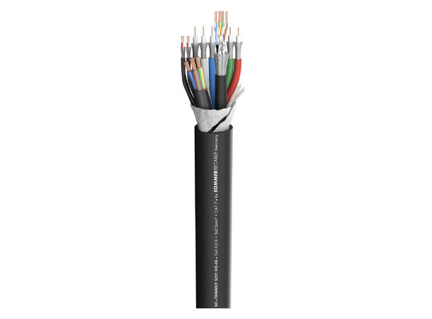 SOMMER Transit MC5231 HD-0.8 Videokabel power/video/audio/CAT7.e, PVC, sort
