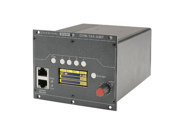 CARDINAL DVM DVM-194-AMP 2 x 50W/8Ohm DSP. Styrbar via LAN