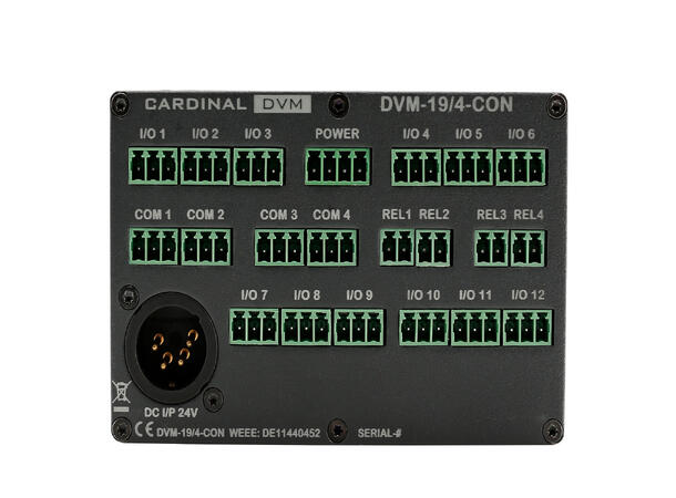 CARDINAL DVM DVM-194-CON Media kontroll RS-232, Web grensesnitt