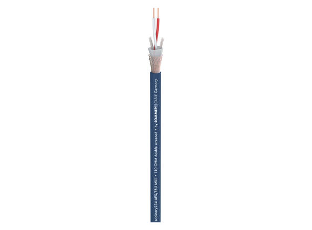 SOMMER Binary 234 AES/EBU MKII DMX-kabel 2 x 0,34 mm², PVC Ø 6,20 mm, blå