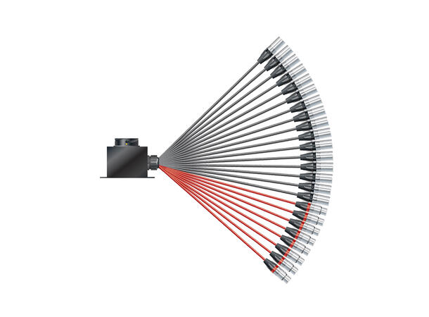 SOMMER Isopod LK Fan-out (16/08) LKm i boks - NEUTRIK XLR Conv.Con, 1,2m