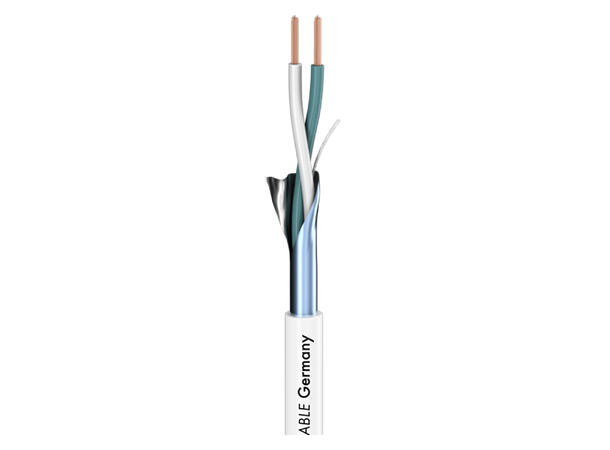 SOMMER Isopod SO-F22 Patchkabel 2 x 0,22 mm², PVC Ø 3,30 mm, hvit