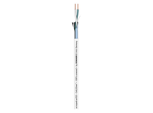 SOMMER Isopod SO-F22 Patchkabel 2 x 0,22 mm², PVC Ø 3,30 mm, hvit