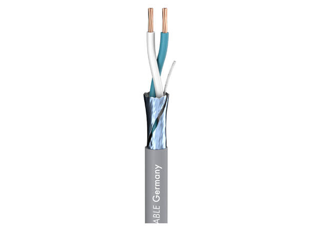 SOMMER Isopod SO-F50 Patchkabel 2 x 0,50 mm², PVC Ø 4,20 mm, grå