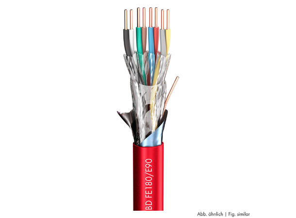 SOMMER Logicable S BD MODFS08 Multikabel HM1 FRNC, rød | 2 x 0,50 mm², 8 par