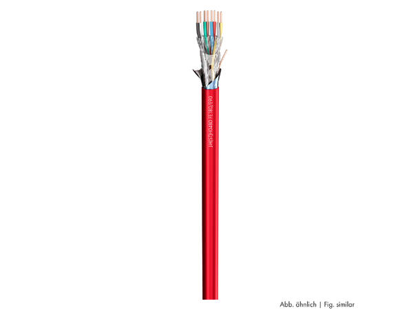 SOMMER Logicable S BD MODFS08 Multikabel HM1 FRNC, rød | 2 x 0,50 mm², 8 par
