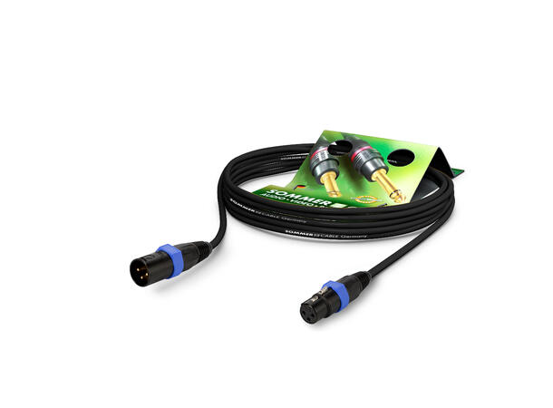 SOMMER SH35U Mikrofonkabel, 0,5m 3x0,20 mm², XLR/XLR, NEUTRIK, blå ring