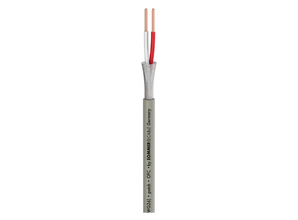 SOMMER Scuba 14 Mikrofonkabel 2 x 0,14 mm², PVC Ø 3,80 mm, grå