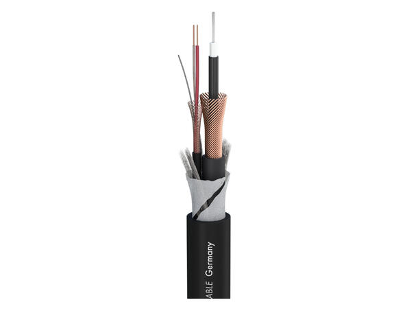 SOMMER TRICONE SYMASYM Instrumentkabel 1 x 2 x 0,14 mm², PVC, sort