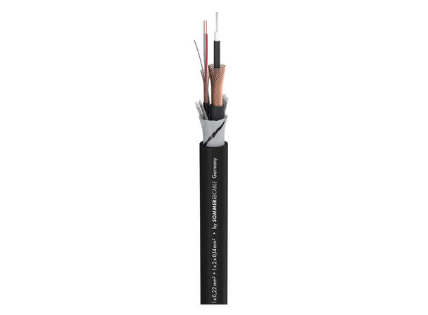 SOMMER TRICONE SYMASYM Instrumentkabel 1 x 2 x 0,14 mm², PVC, sort
