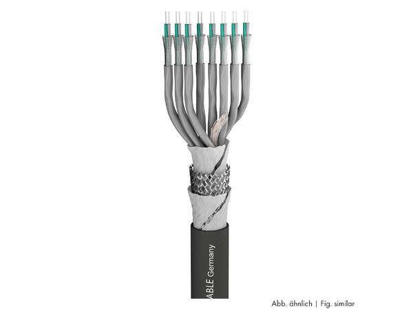 SOMMER Transfer AMCK12 Multikabel PUR, sort | 2 x 0,14 mm², 12 par