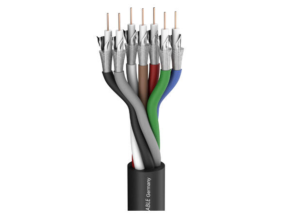 SOMMER Transit 7 HD Videokabel 1 x 0,60/2,80, PVC Ø 15,00 mm, sort