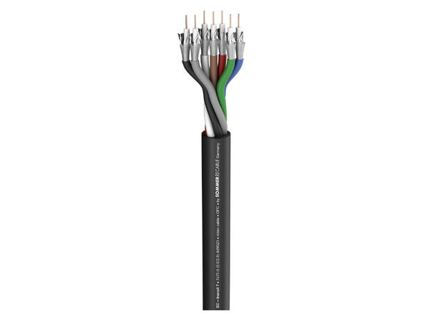 SOMMER Transit 7 HD Videokabel 1 x 0,60/2,80, PVC Ø 15,00 mm, sort