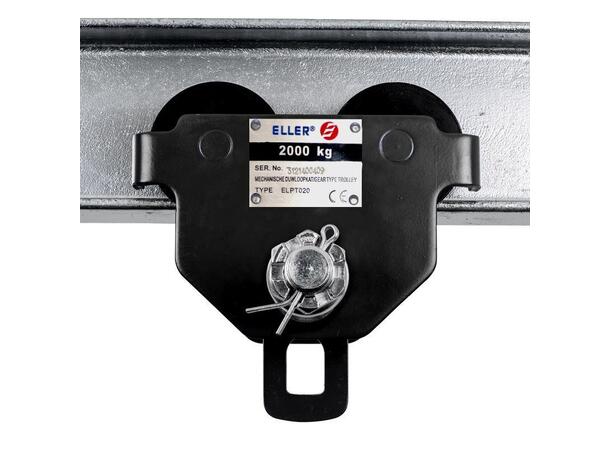 ELLER løpekatt 50-203mm, WLL 0,5 tonn Sort