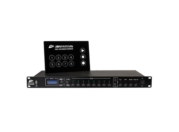 JB Systems DMX Recorder 2x8 digit display. 19" rack, 1 U